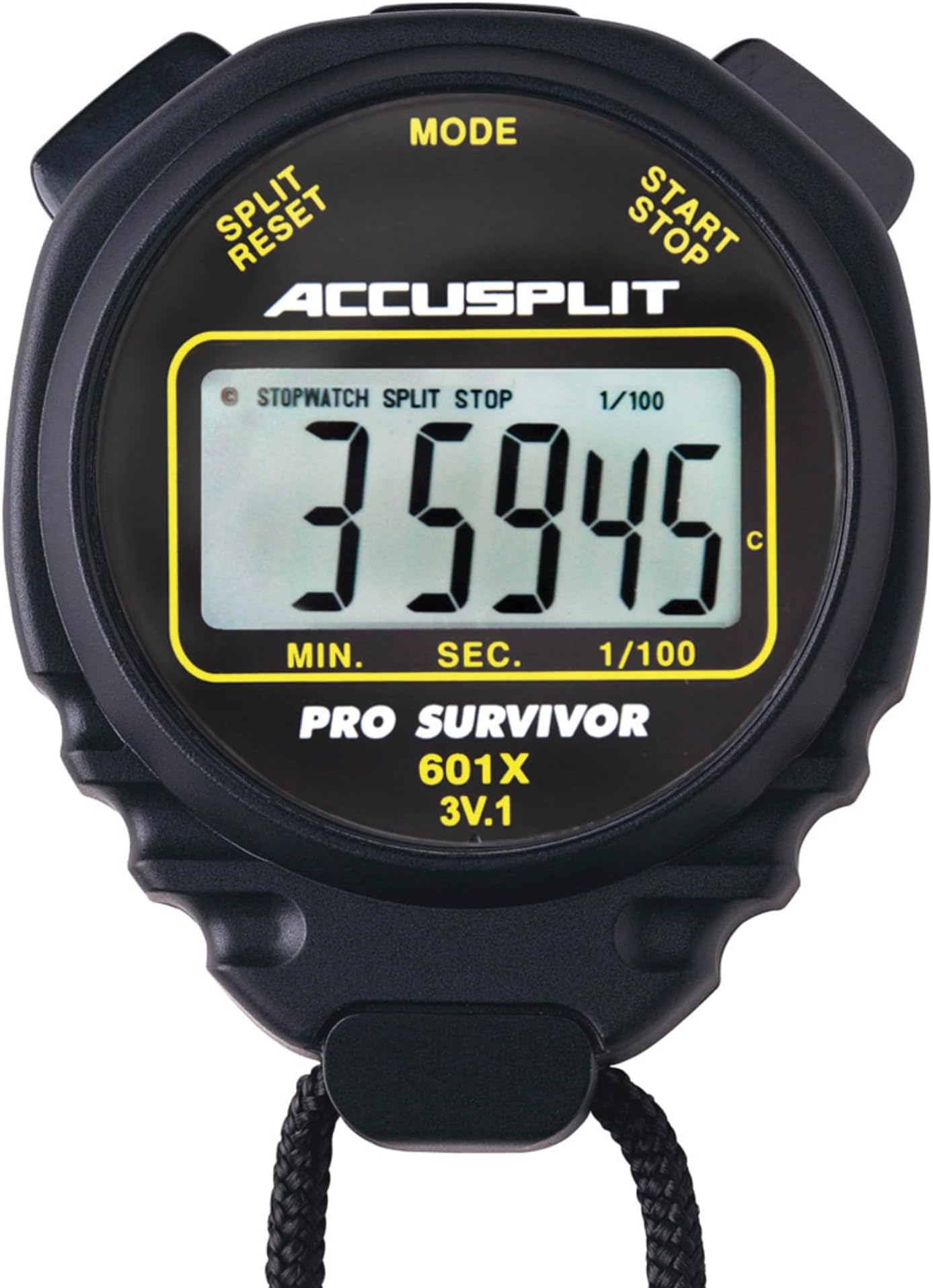 ACCUSPLIT Pro Survivor - A601X Stopwatch, Clock, Extra Large Display