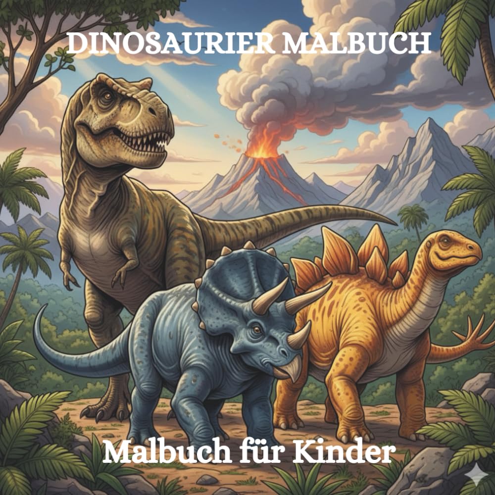 Dinosaurier Malbuch: Malbuch für kinder