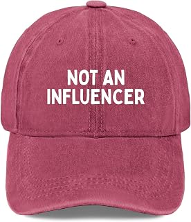 not an Influencer Golf hat Cool hat Womens Baseball hat Gifts for Grandma Golf Hat Wine Red
