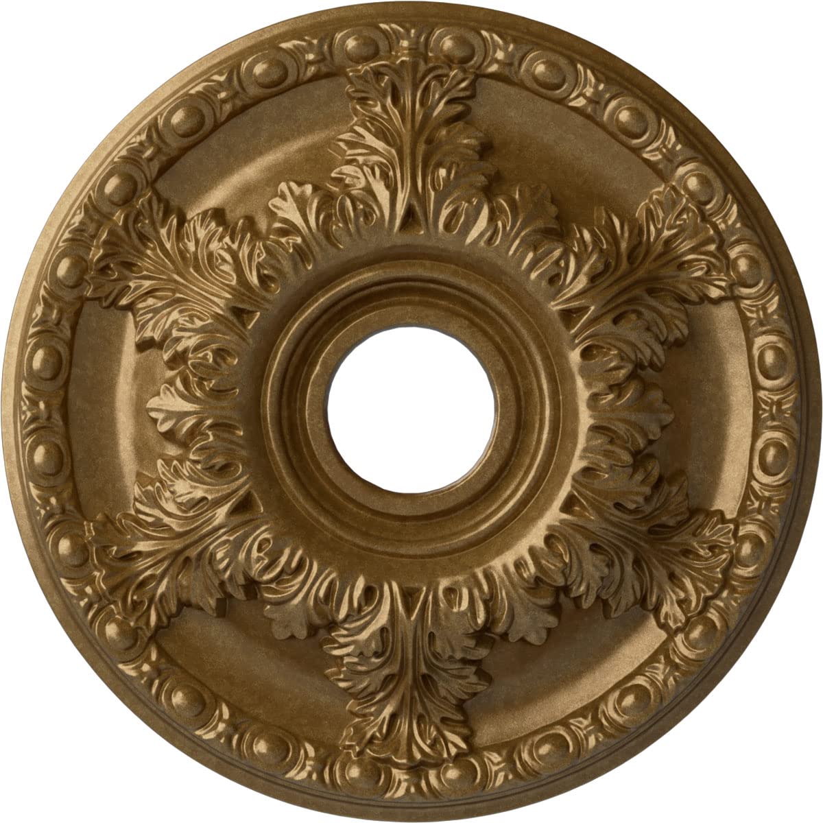 Ekena Millwork CM18GAPAS Granada Ceiling Medallion, Pale Gold