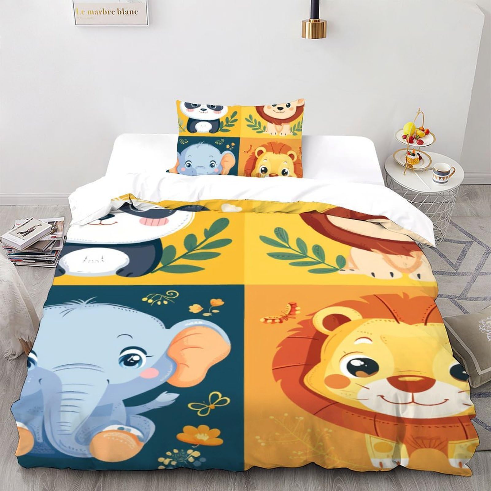 Housse de couette 135x200 facile d'entretien et douce pour la peau