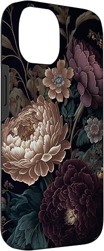 Miniatura 6 de Funda para iPhone 11 vintage con diseño de flores oscuras