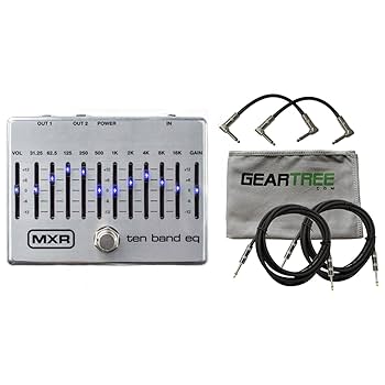 Amazon.com: MXR M108S 10 Band EQ Pedal w/ Cloth and 4 Cables