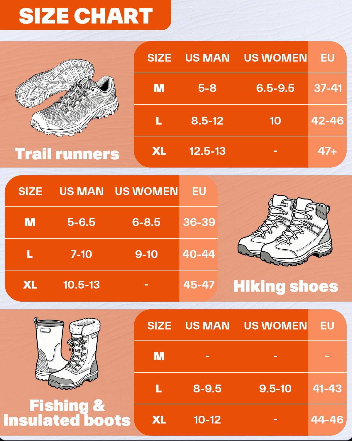 Sportneer Crampones para Nieve Deportivos 28 Dientes, Ajuste Universal para Hombre y Mujer, Tracción para Caminar, Trotar, Senderismo y Pasear Perros en Invierno