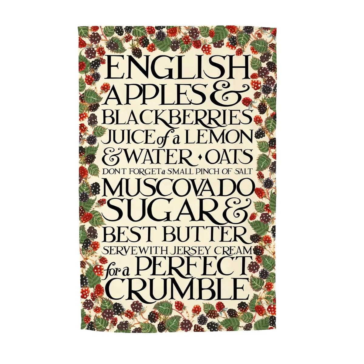 Emma Bridgewater Multicoloured Blackberry Crumble Tea Towel