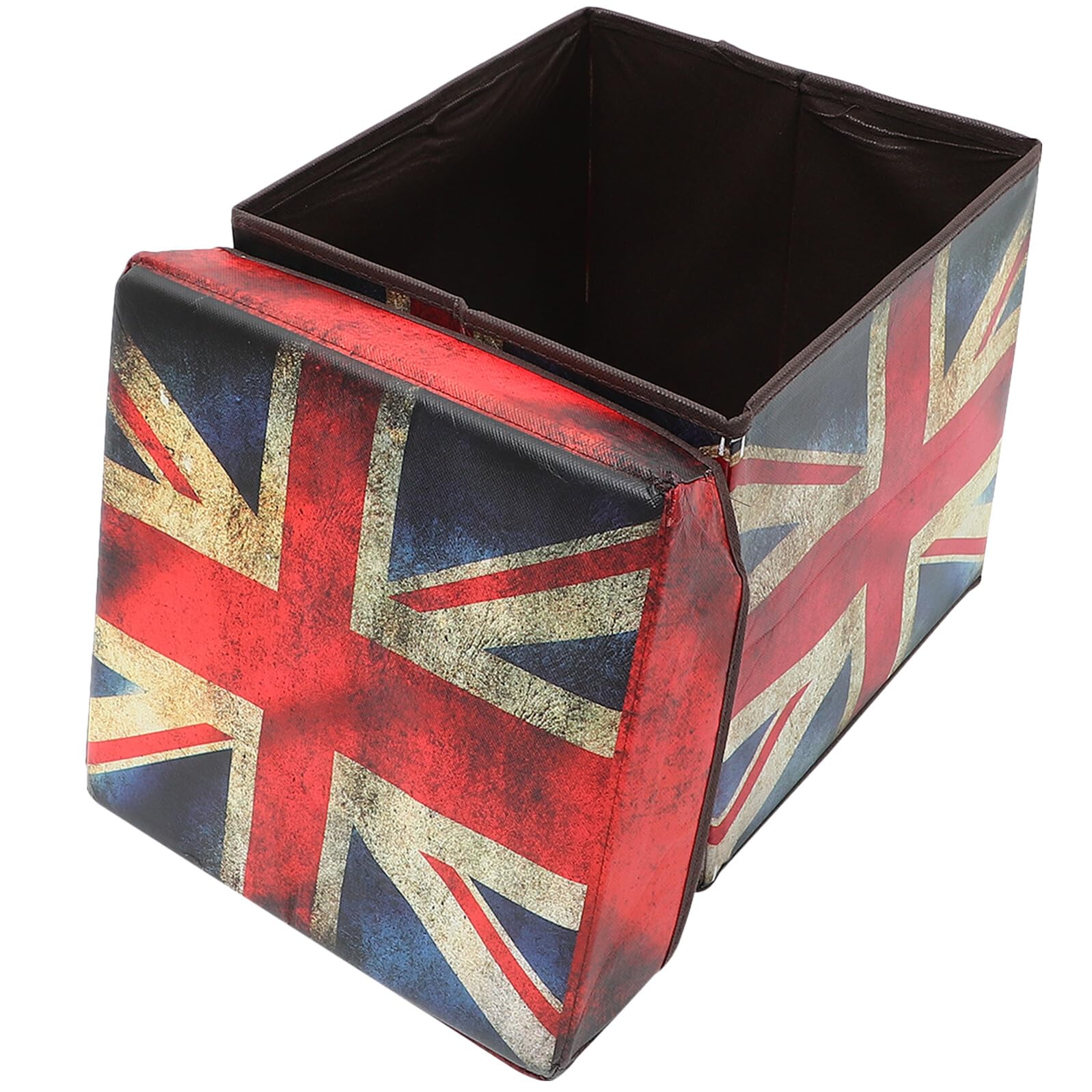Siège pliable multifonction pour salon et entrée au design Union Jack vintage