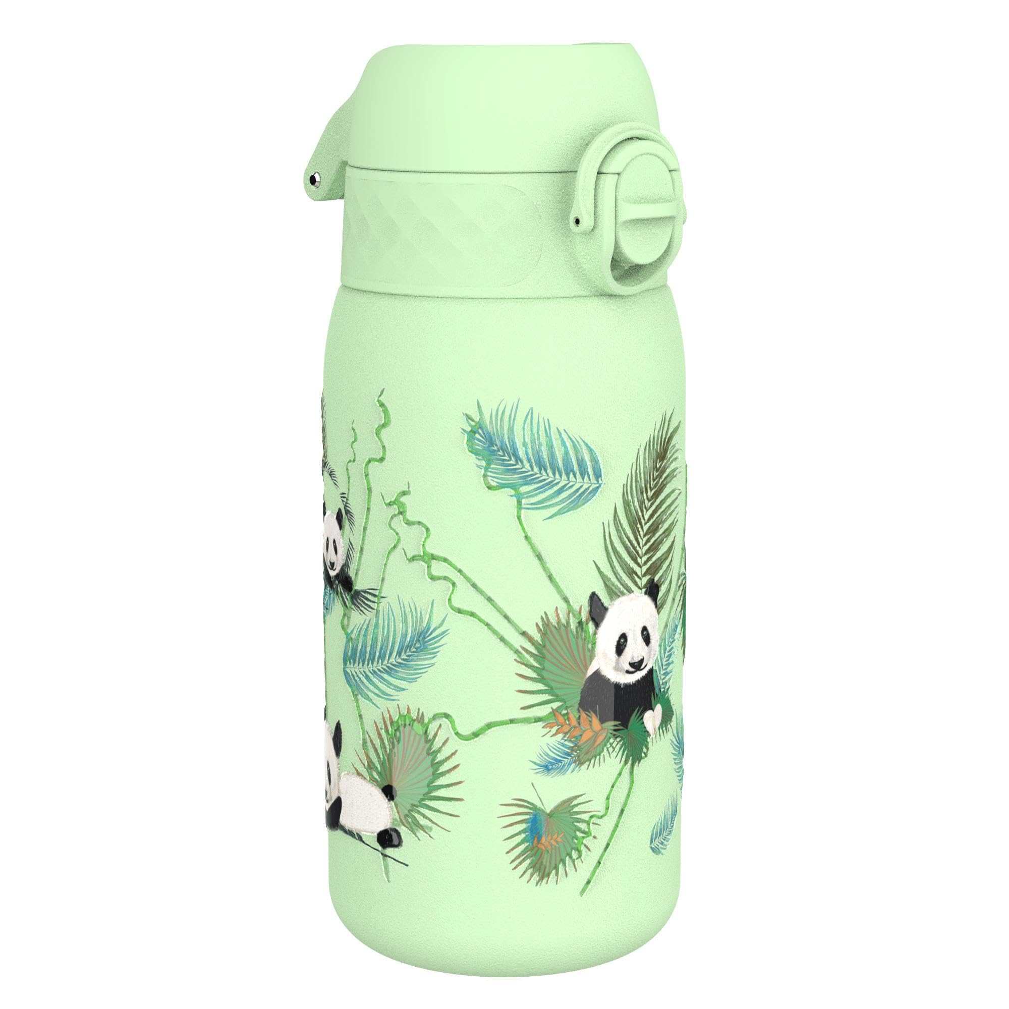 Ion8 - Paslanmaz Çelik Çocuk Suluk - Panda - 400 ml - Sızdırmaz
