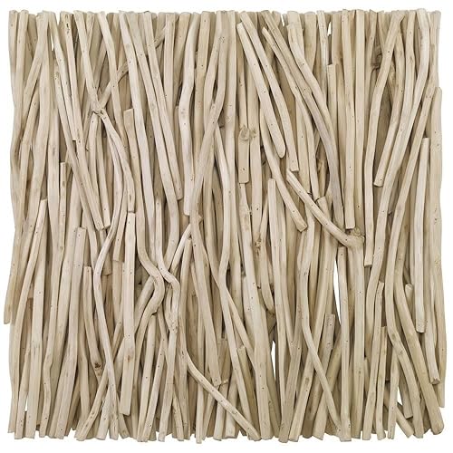 Uttermost Gathered Teak - Square Wall Decor-24 Inches Tall and