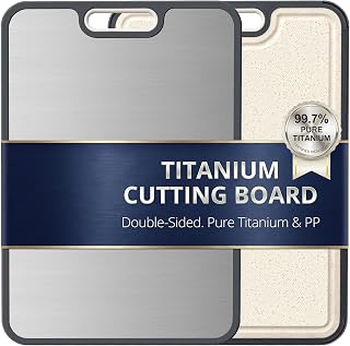 Titanium Cutting Board for Kitchen, Double Sided Chopping Board-15" x 10.4"