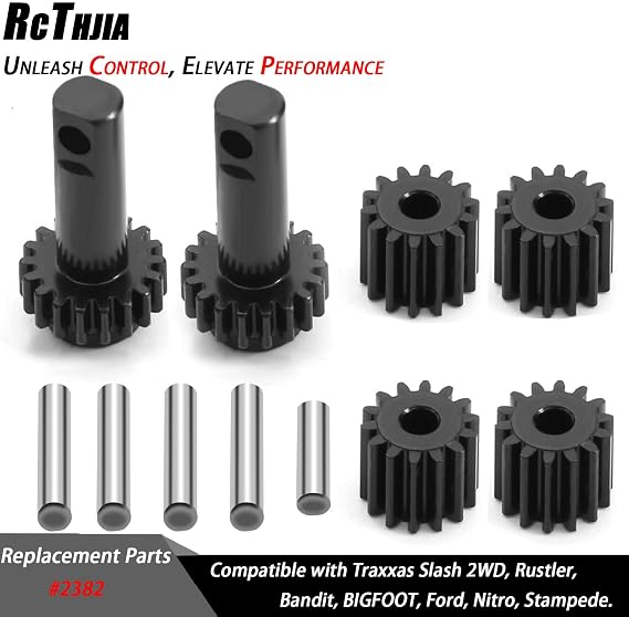 Differential Gear Set - Hardened Steel Planet/Sun Gear Kit for Traxxas Slash 2WD, Rustler, Bandit, Bigfoot, Ford, Nitro, Stampede Upgraded Diff Gear Parts of #2382