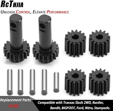 Differential Gear Set - Hardened Steel Planet/Sun Gear Kit for Traxxas Slash 2WD, Rustler, Bandit, Bigfoot, Ford, Nitro, Stampede Upgraded Diff Gear Parts of #2382