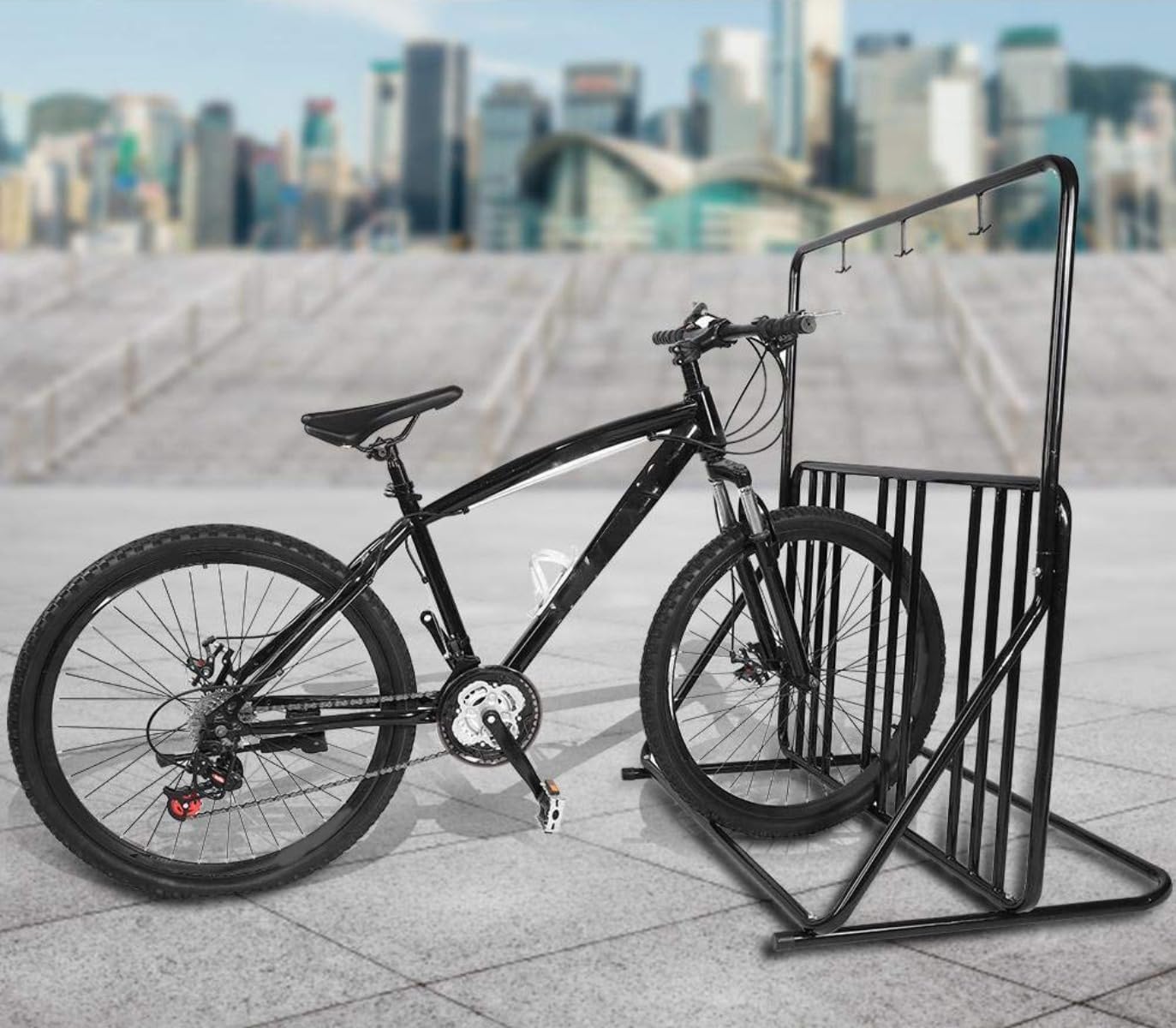 Amazon | Biizhe 自転車 スタンド 倒れない 3~6台置き サイクル