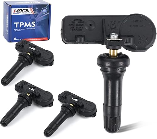 MOCA - Kit de sensor de sistema de monitoreo de presión de neumáticos (TPMS) de 433 MHz para Chrysler 300 Town & Country, Dodge Challenger Charger