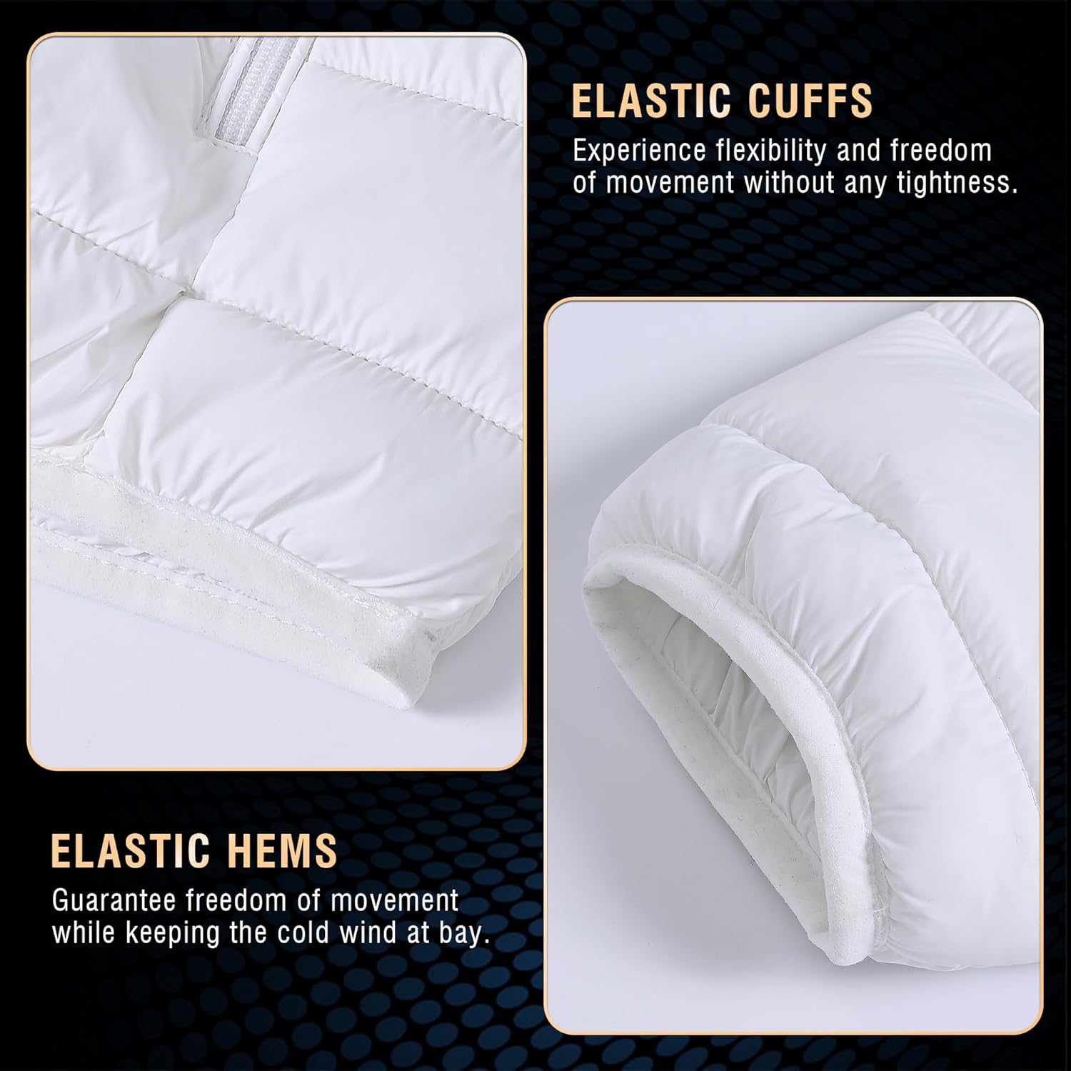 Rapoo Men's Puffer Jackets Lightweight Winter Jackets Coats Water Resistant Windproof Insulated - Image 5