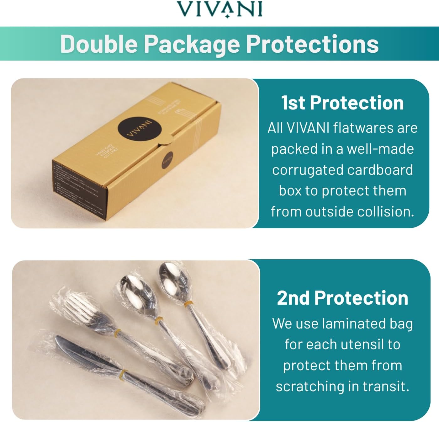 16 Piece Silverware Set for 4, Premium Stainless Steel Cutlery Set, Utensil Sets, Flatware Sets for 4, Forks Spoons and Knives Set Dishwasher Safe for Home Kitchen Silver 16PCS image 8 of 8 B094Q389RC