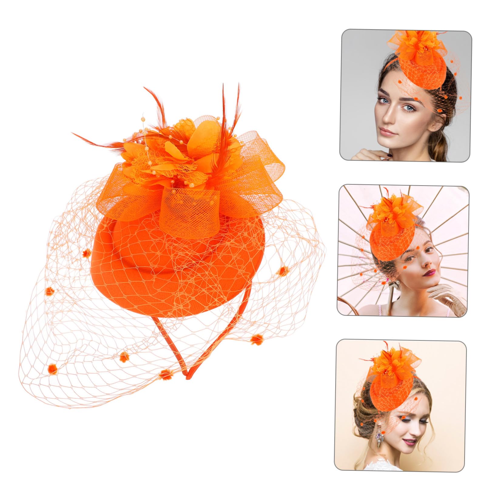WOONEKY Tocado De Malla Con Pinza Para El Pelo Accesorio Para Bodas Banquetes Fiestas Fiestas De Té Estilo Vintage Para Novias