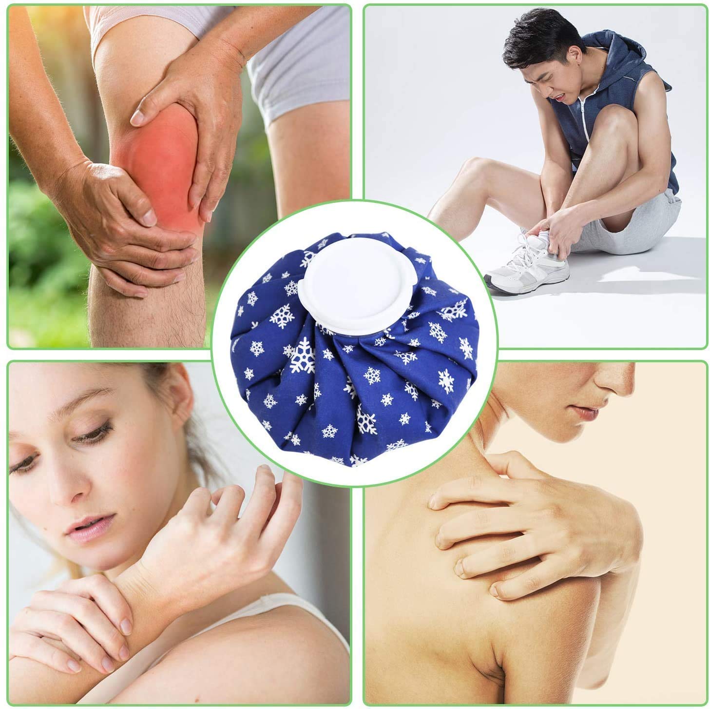 Outdazzle - Ice bag | Ice bag for Pain Relief | Hot Water Bag Ice Bag | 9 inch- Ice Pack Bag | Ice Pack Bag for Pain Relief | Cold Water Bag for Pain Relief-Injuries (color may vary) 2