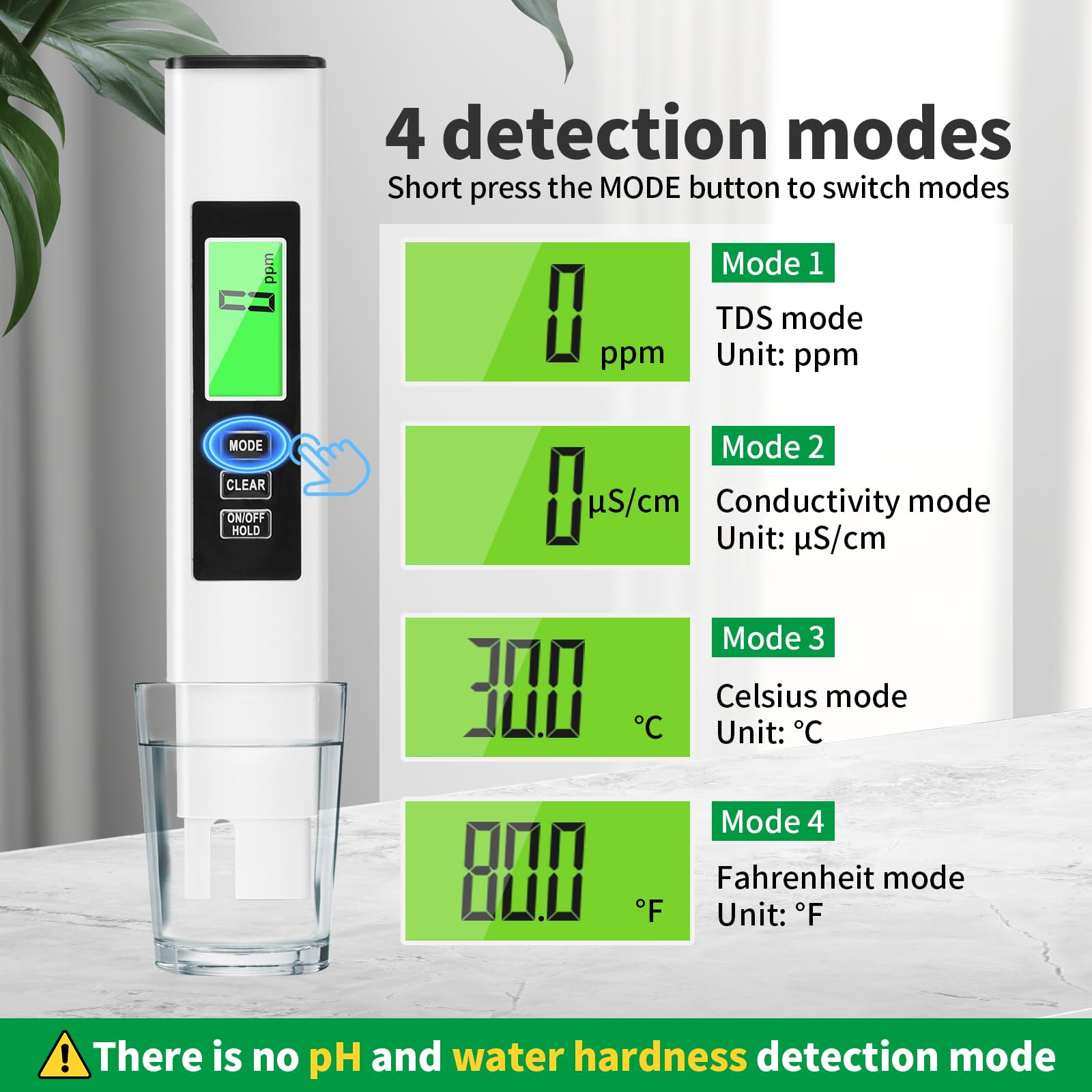 4-in-1 TDS Meter - Water Quality Tester -7