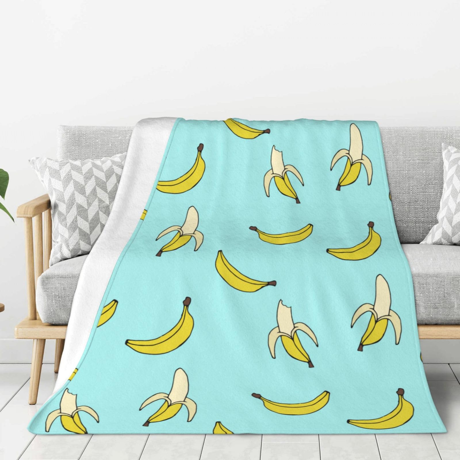 Couverture en flanelle, super douce et chaude, légère et confortable, pour canapé, sofa et lit, 152,4 x 127 cm, couverture pelucheuse pour toutes saisons