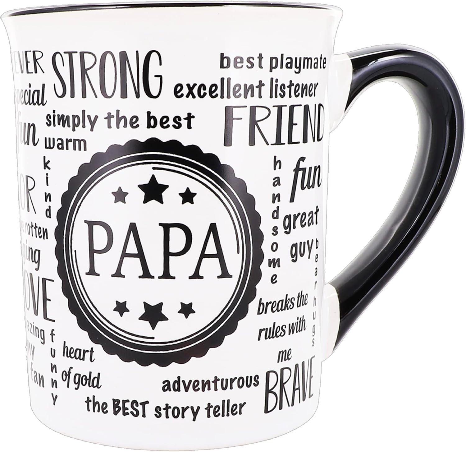 Cottage Creek Mugs - 16oz. Large Ceramic Papa Coffee Cup - Ideal Stoneware Mug for Kitchen, Office & Home Decor - Mens Gifts for Men, Grandpa, Dad, Grandparents