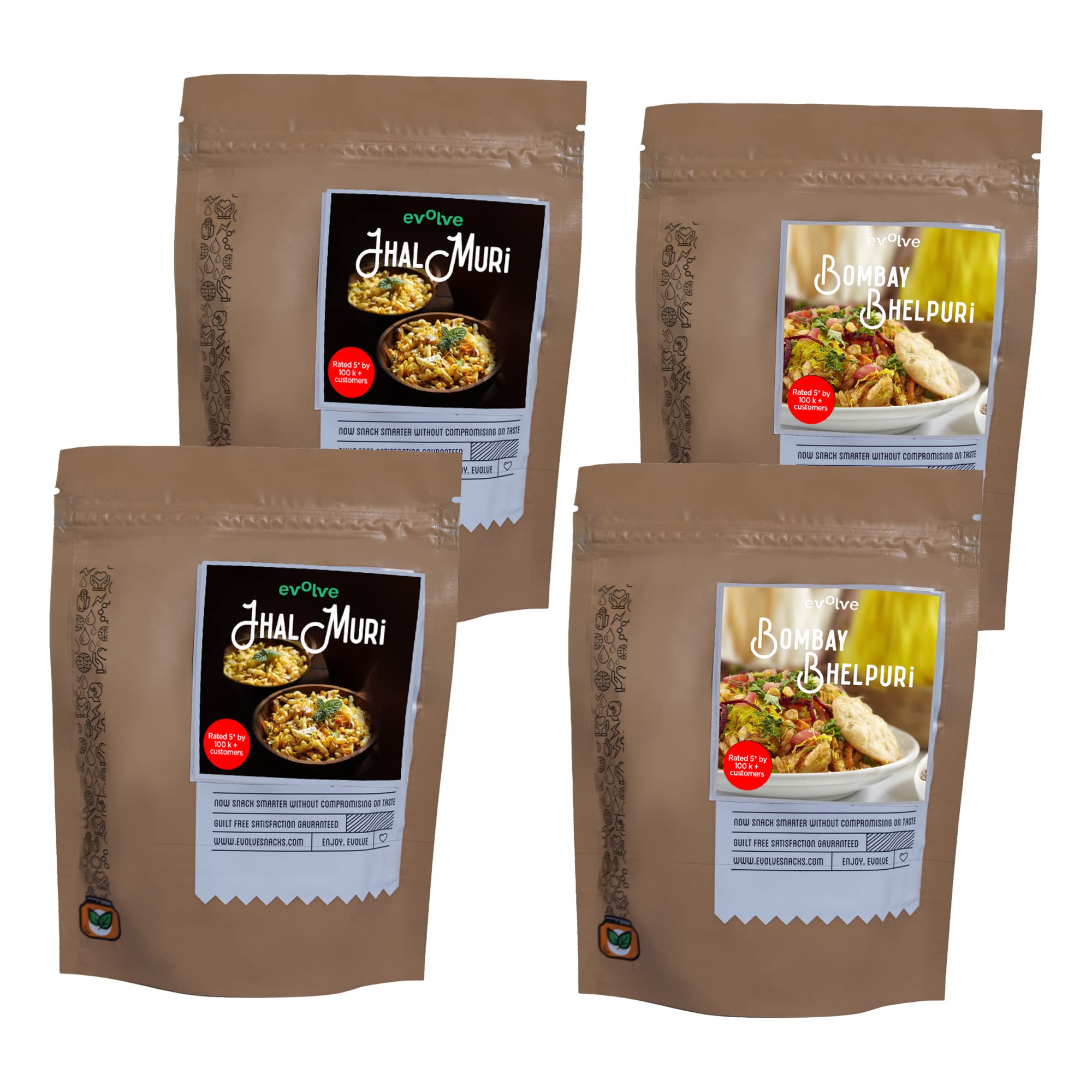 Jhalmuri & Bombay Bhelpuri Combo Pack | 4 Packs, High Fiber, Protein, Complex Carbs | Low Calorie, Vitamin and Mineral Rich (B0BDYK8RT4) Amazon Price History, Amazon Price Tracker