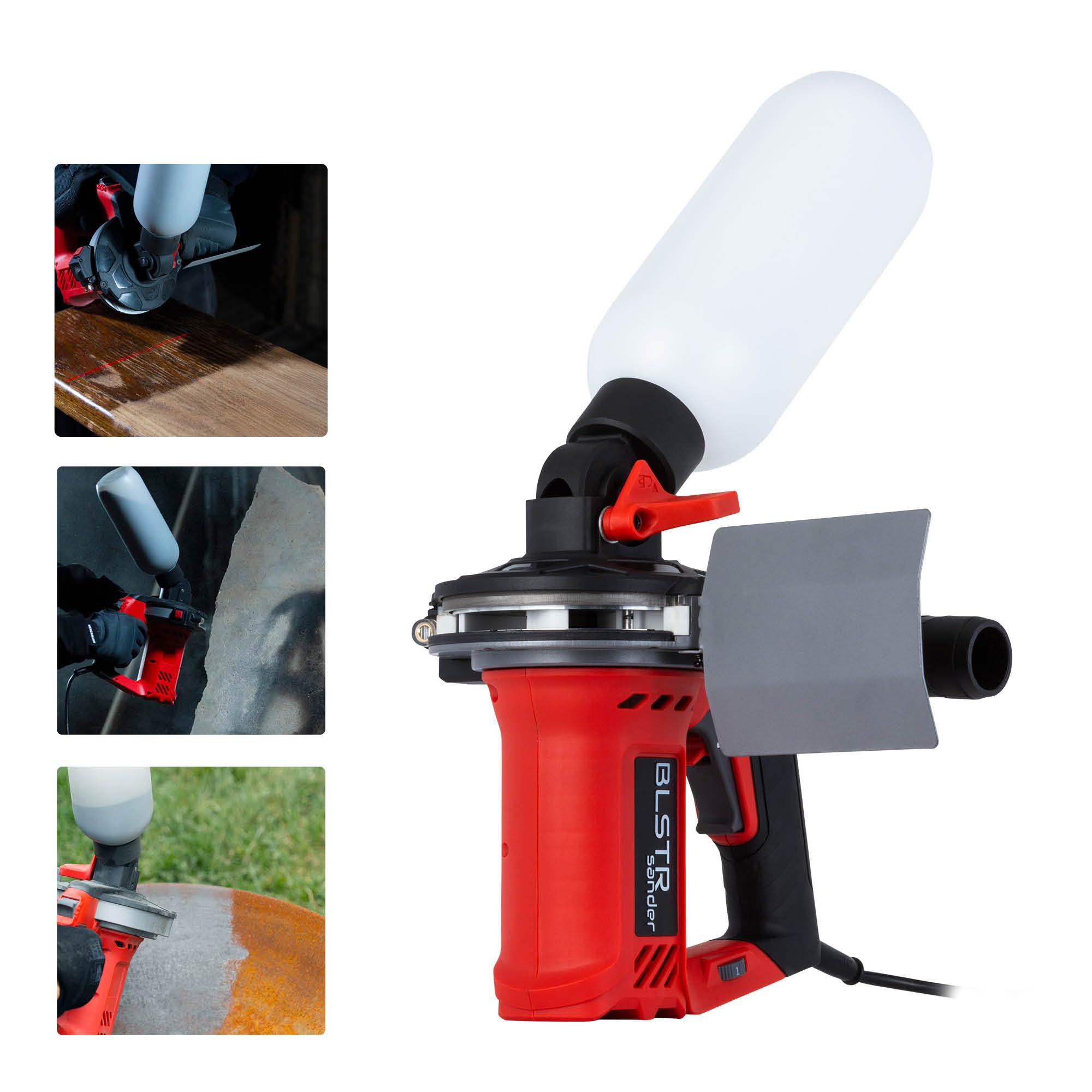 Sableuse portable fonctionnant sans compresseur pour métal, bois et pierre - Disque en céramique et débit réglable - compatible avec agent de sablage 0.2-0.5mm