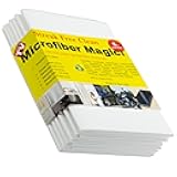 Microfiber Magic Streak Free Cleaning Cloth 6 Pack Clean Any Surface With Just Water Eco Friendly Environmentally Safe Perfect for Window, Mirror, Kitchen, Counters, Appliances, Car, Cycle, TV Screen