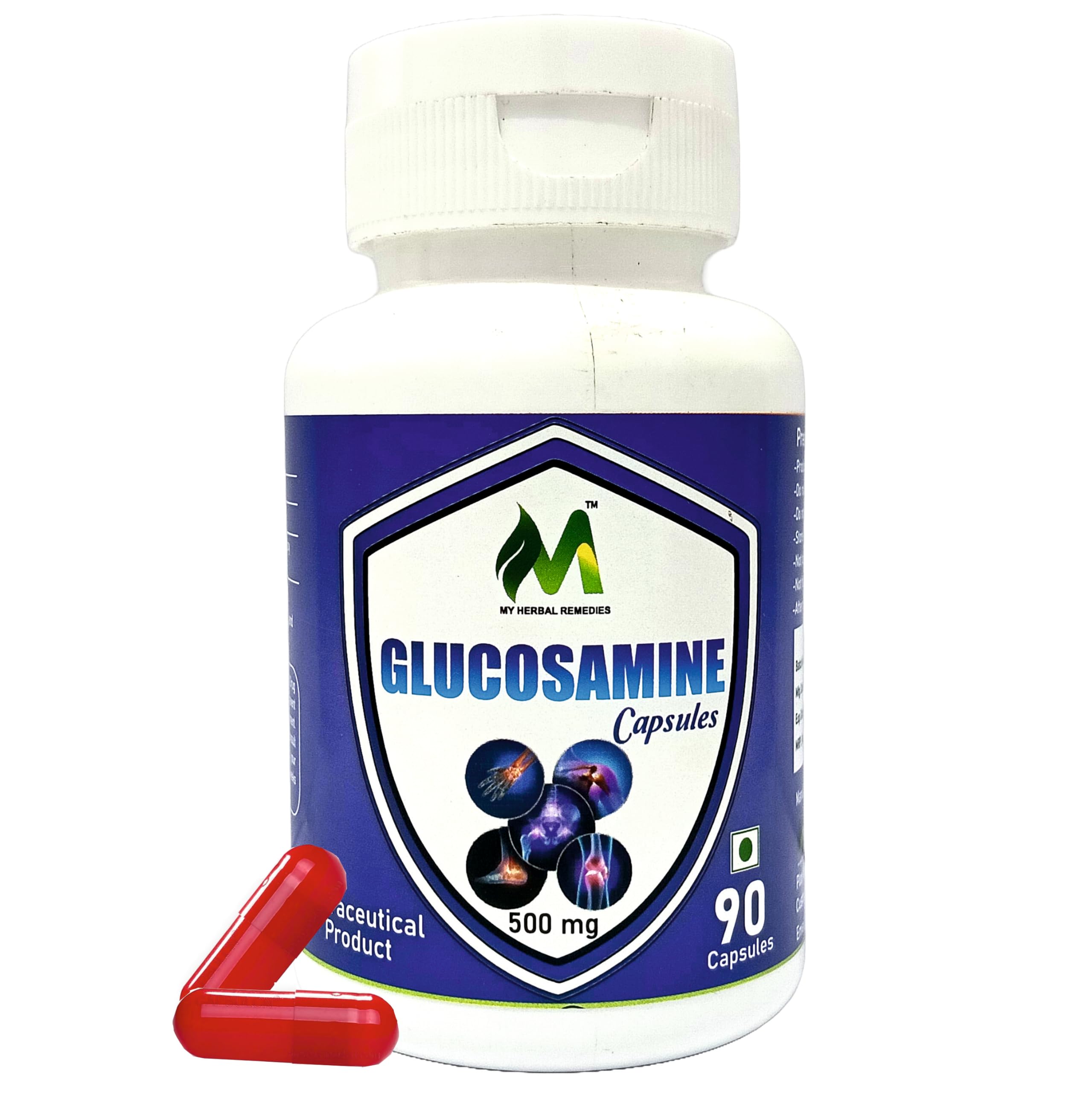 My Herbal Remedies Glucosamine Capsules 500mg 90 capsules For Complete bone health For Men And Women (B0D6BNS2M3) Amazon Price History, Amazon Price Tracker