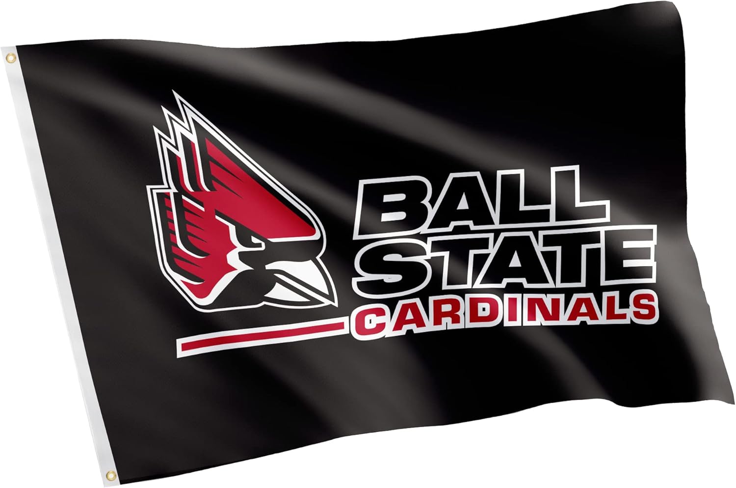 Desert Cactus Ball State University BSU Flag - 3 x 5 Feet Cardinals Banner, Indoor/Outdoor Durable Fabric, 100% Polyester Design (Style 1)