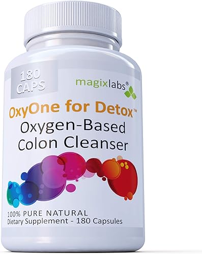OxyOne for Detox – Potente limpiador de colon a base de oxígeno completamente natural (polvo de óxido de magnesio) para limpiar, desintoxicar +