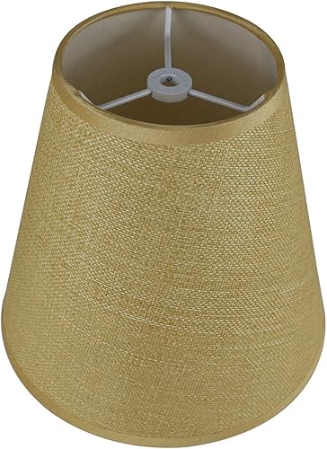 Miniatura 6 de Pantalla para lámpara Urbanest de seda sintética, reverso rígido, de 5 x 9 x 8.5 pulgadas, ajuste de araña