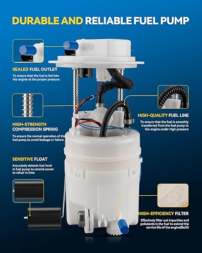 Miniatura 386 de PHILTOP Electric Fuel Pump Assembly Fits For Chevrolet S10 1985-1991, GMC S15 1985-1990, GMC Sonoma 1991, GMC Syclone 1991, SP06B1H
