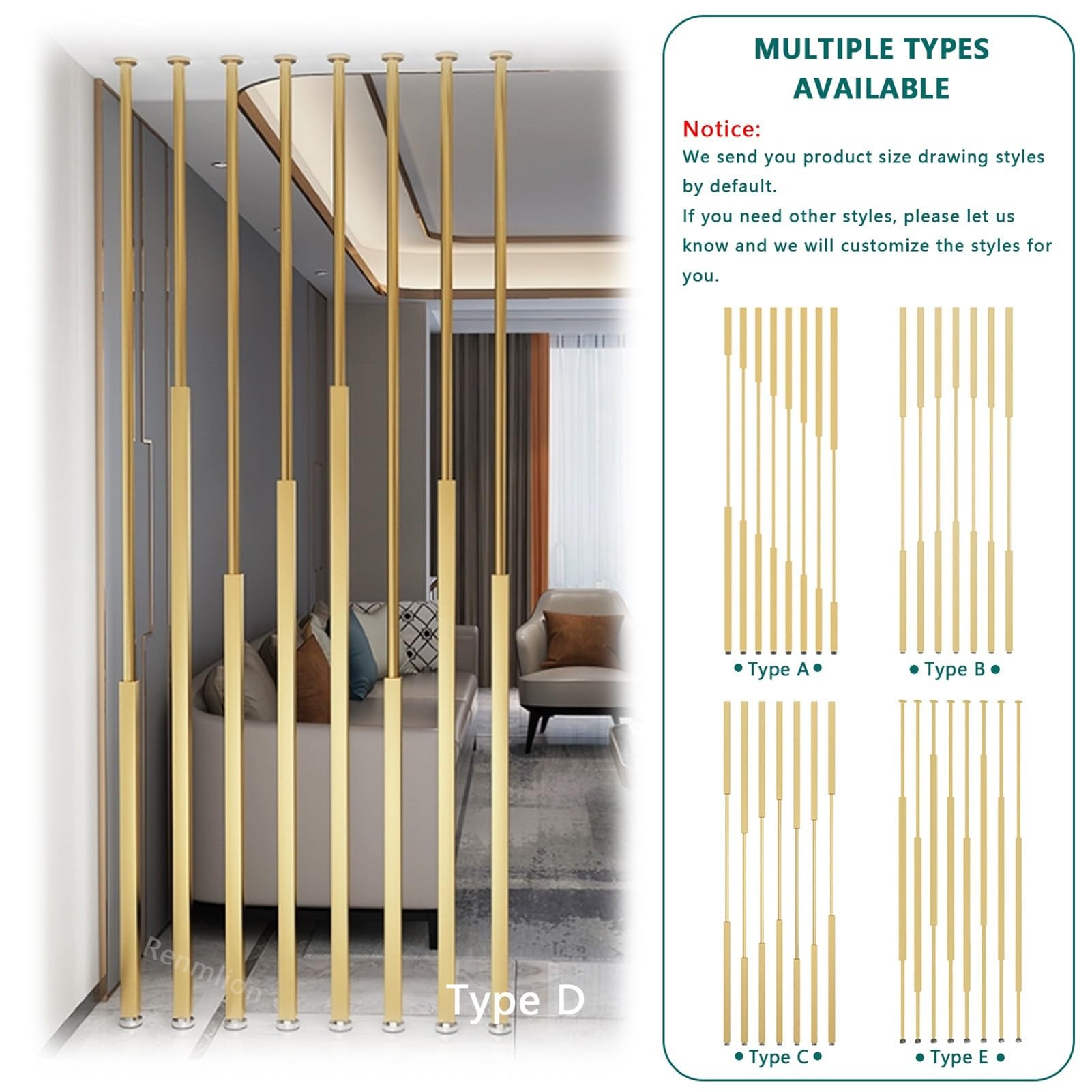 Divisori moderni adjuble – doghe in metallo slish per pareti dal pavimento al soffitto, perfette per ingressi e spazi aperti, migliorano la privacy e l'estetica.