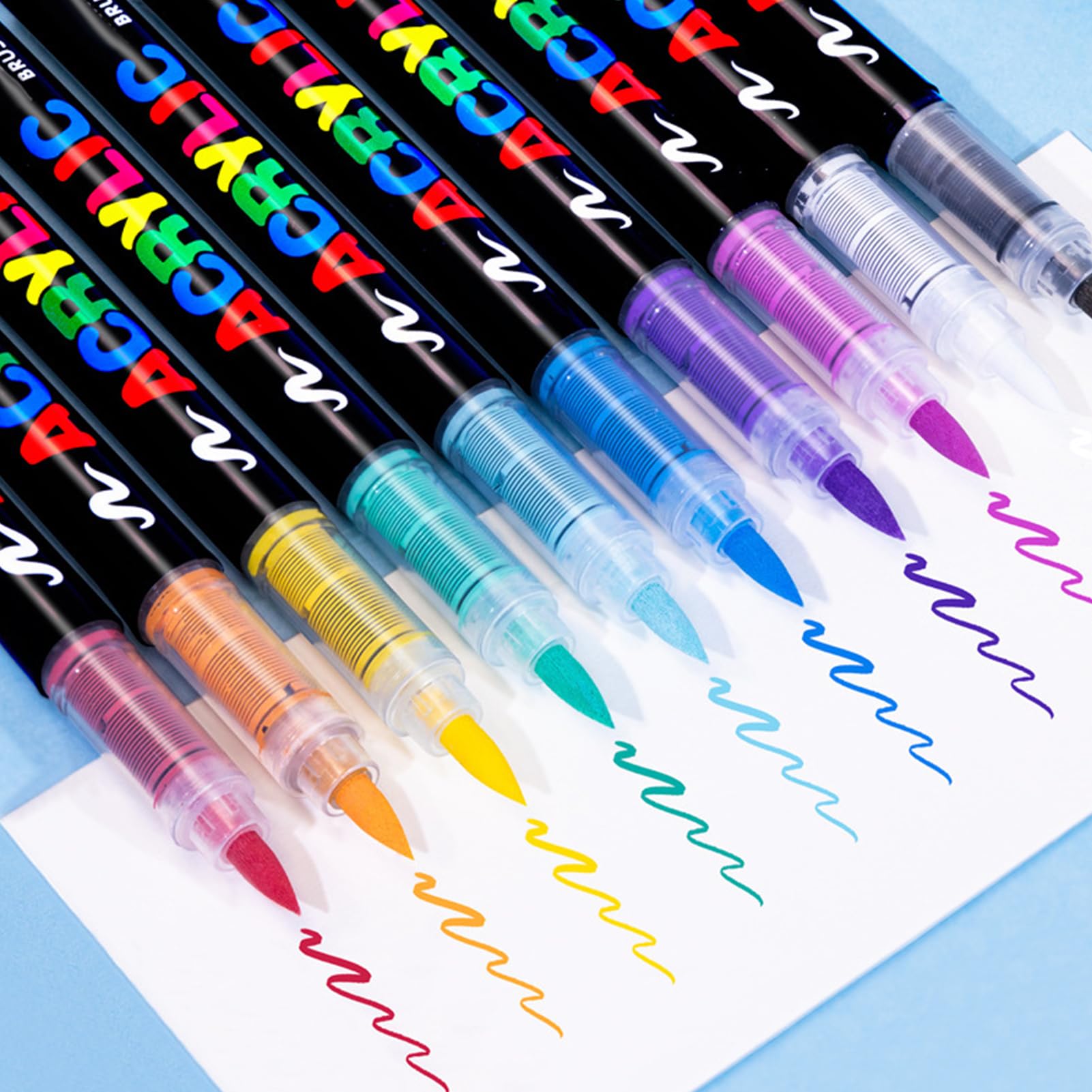 Mattlack-Marker-Set: Permanente Acrylstifte für Künstler, wasserfeste Marker für Oberflächen wie Leinwand, Stoff, Stein, Holz | Lebendiges Bastelzubehör