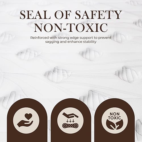 Miniatura 3 de Sayre - Colchón extra firme tamaño King de 10 pulgadas, colchón híbrido de la colección Hotel-Collection para aliviar el dolor de espalda, espuma