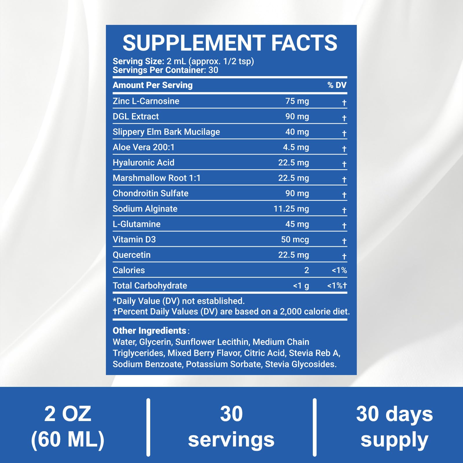 Nano Esophageal Relief Drops - ContainingSlippery Elm Bark, Zinc, L-Carnosine, L-Glutamine & Aloe Extract - Non-GMO, Dairy-Free - Soothes Digestive Discomfort, SupportsHealthy Throat & Stomach — Amazon image 5