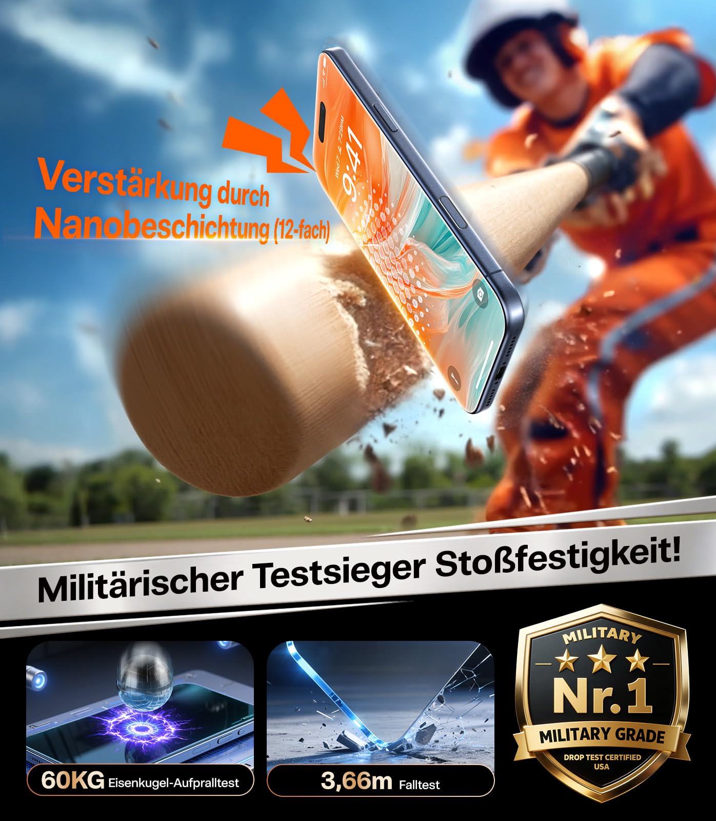 TORRAS iPhone 17 Pro MagSafe Hülle und Sichtschutz Panzerglas Set