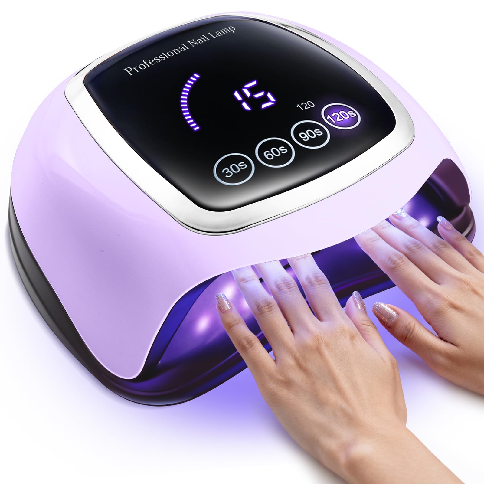 Amazon.com: Gugusure UV LED Nail Lamp, Upgrade 180W Nail Dryer for