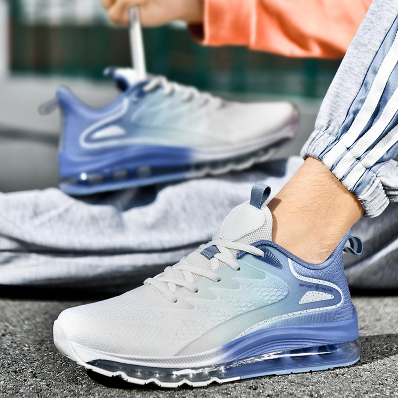 Scarpe da corsa e per il tempo libero da uomo traforate con suola morbida | Comode scarpe senza lacci con design classico adatto per feste di lavoro ed eventi di danza