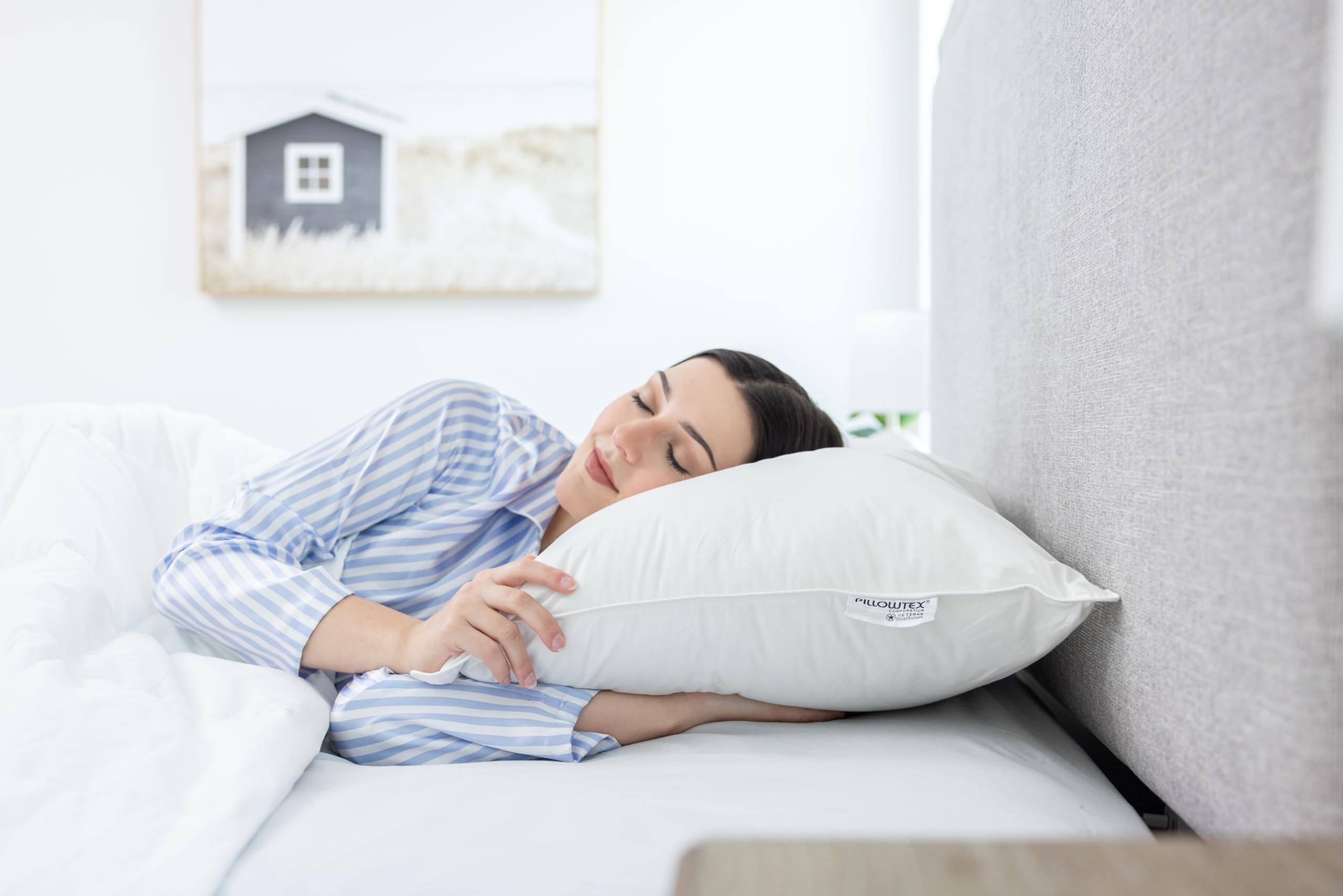 Amazon｜Pillowtex 95/5 ダックフェザーとダウン枕 キングサイズ｜枕