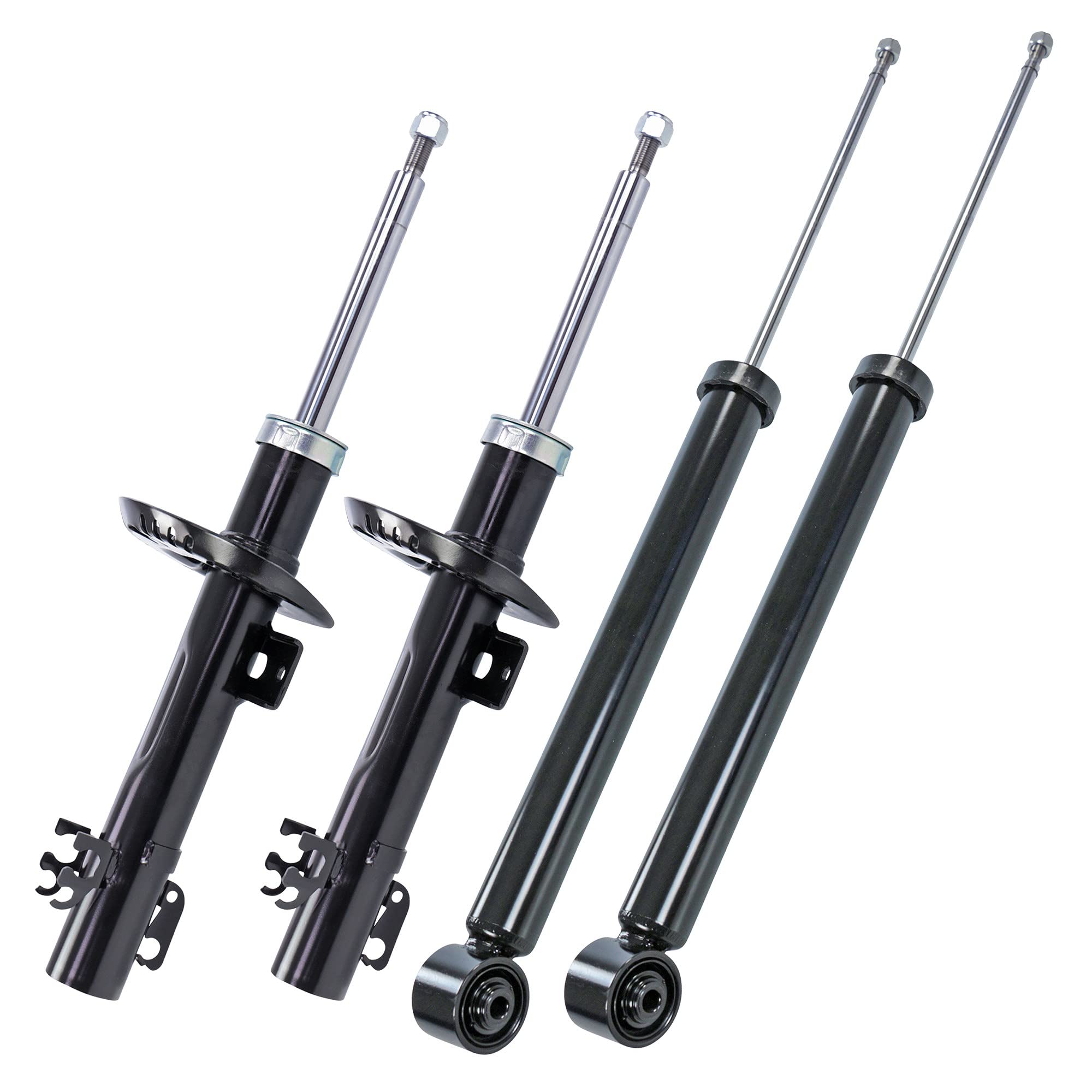 BESTPRICE 4x ammortizzatore a gas a pressione anteriore e posteriore, compatibile con AUDI A1 (8X1, 8XK) (8XA, 8XF), SEAT IBIZA 4, SKODA FABIA 3 (NJ3, NJ5), VW POLO 5 (6R1, 6C1, 602, 604, 612, 614)