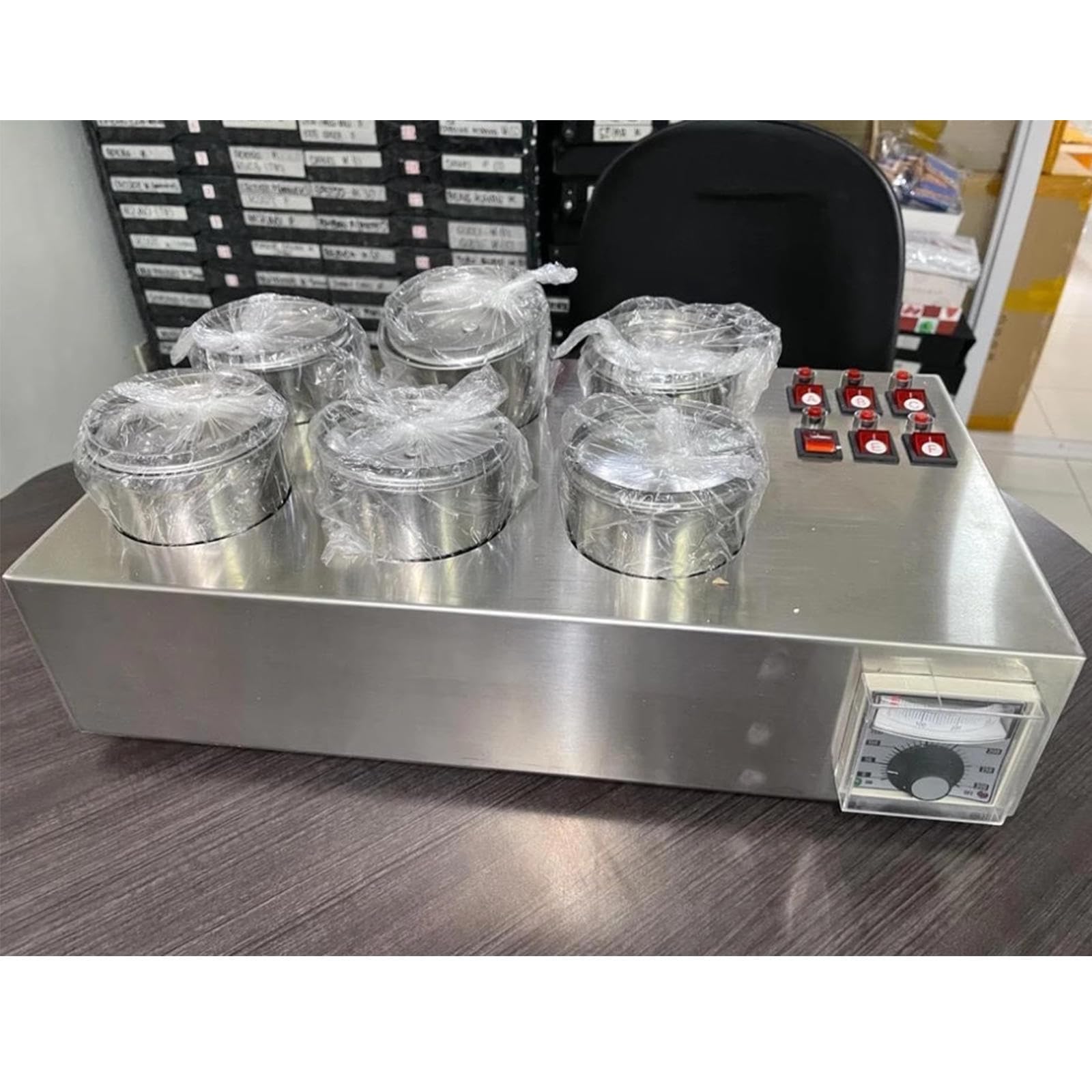 Máquina de teñido de lentes para gafas ópticas, temperatura ajustable de 0 a 300 °C, interruptores independientes, ideal para tiendas de gafas y procesamiento de gafas