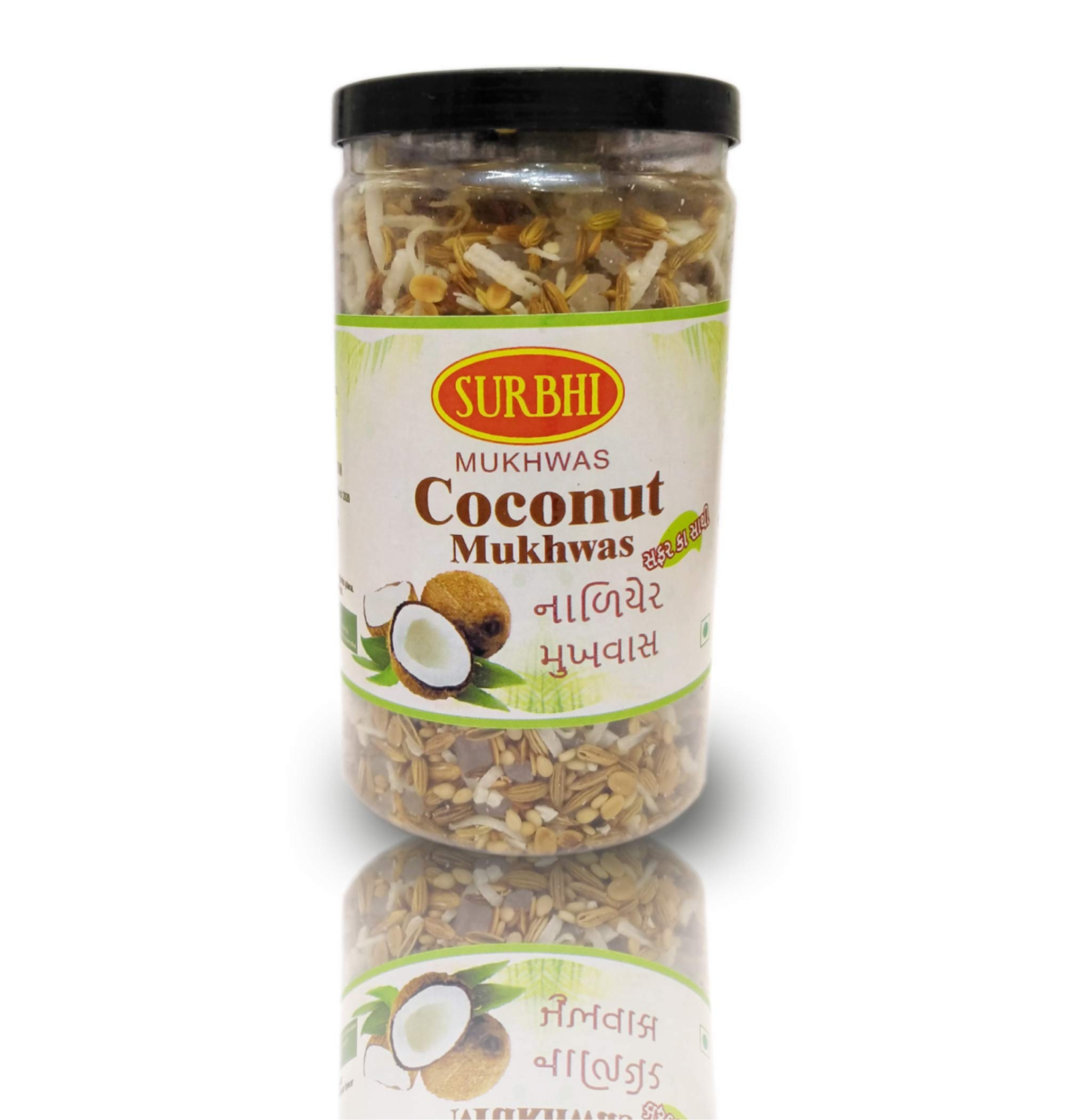 Surbhi Narial Mukhwas Coconut Mouth Freshener (Real Taste of Coconut) with Sesame Seeds, Corriander Seeds, Fennel Seeds. hygienically Packed tin can (Pack of 3) (B08C2TZJP6) Amazon Price History, Amazon Price Tracker