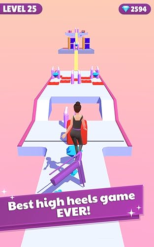 Girl Runner on Heels