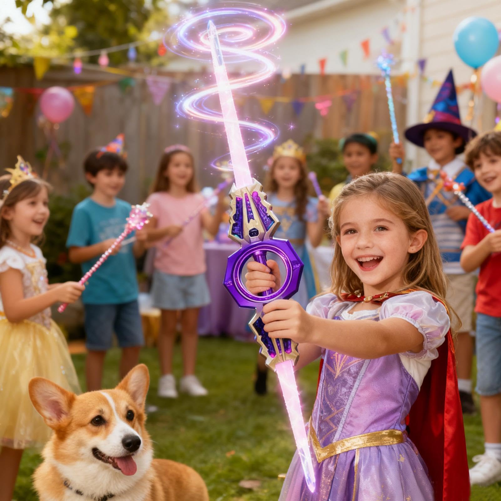 2 In 1 Doppelklingen Lichtschwert, Leuchtendes Lichtschwert Mit Einziehbaren Soundeffekten, Wiederaufladbares RGB Kostümlichtschwert, Für Zuhause, Schule, Park, Outdoor-Aktivitäten
