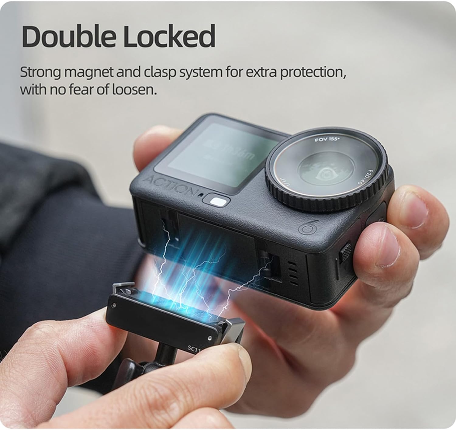 Magnetic Quick-Release Ball Head Suction Cup Mount with 1/4"-20 Screw Hole for DJI Osmo Nano/Action 6 Camera Accessories, 360-degree Angle Adjustable
