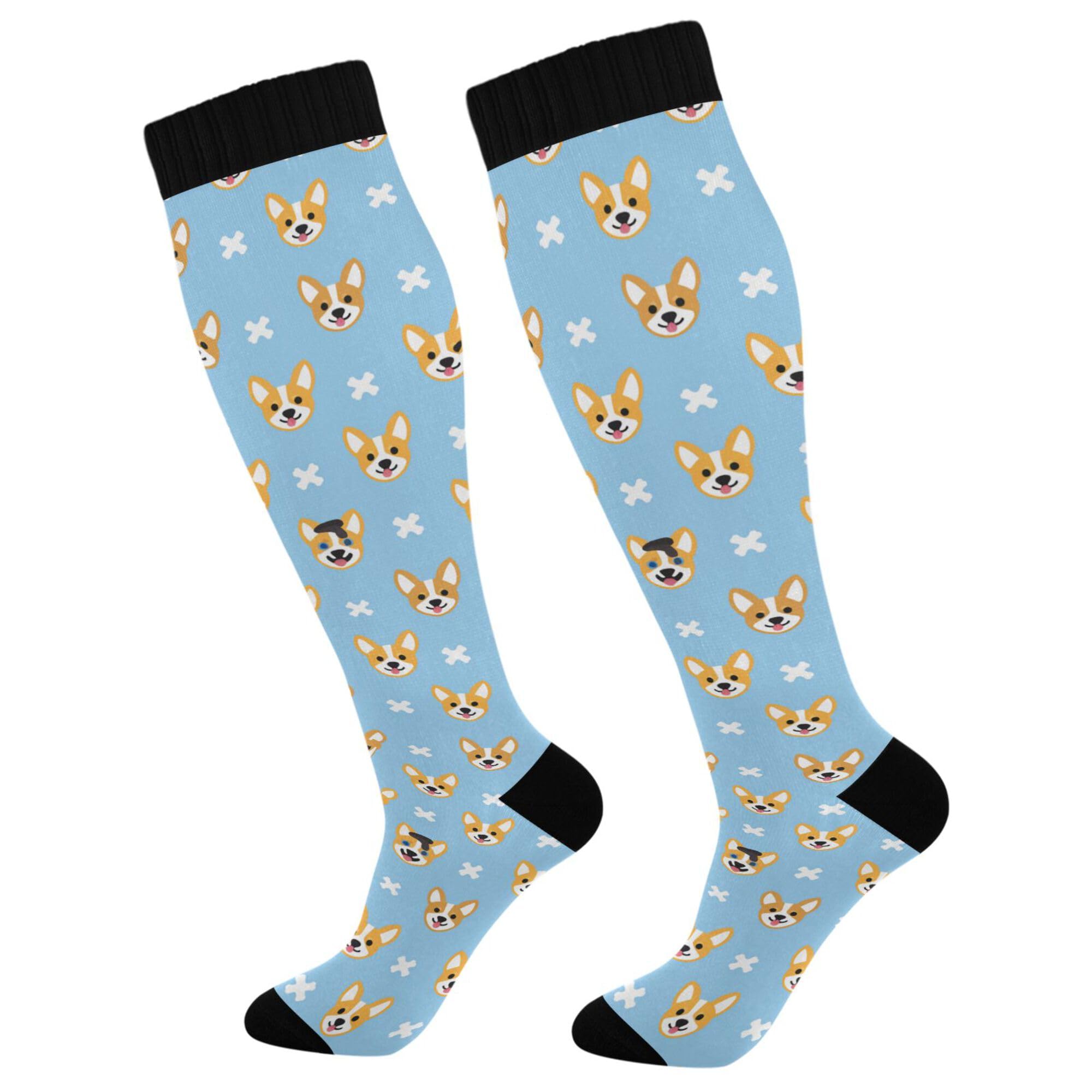Compression Socks for Men and Women Knee High Socks Support for Athletic Sport Running Hiking Cycling Fitnes