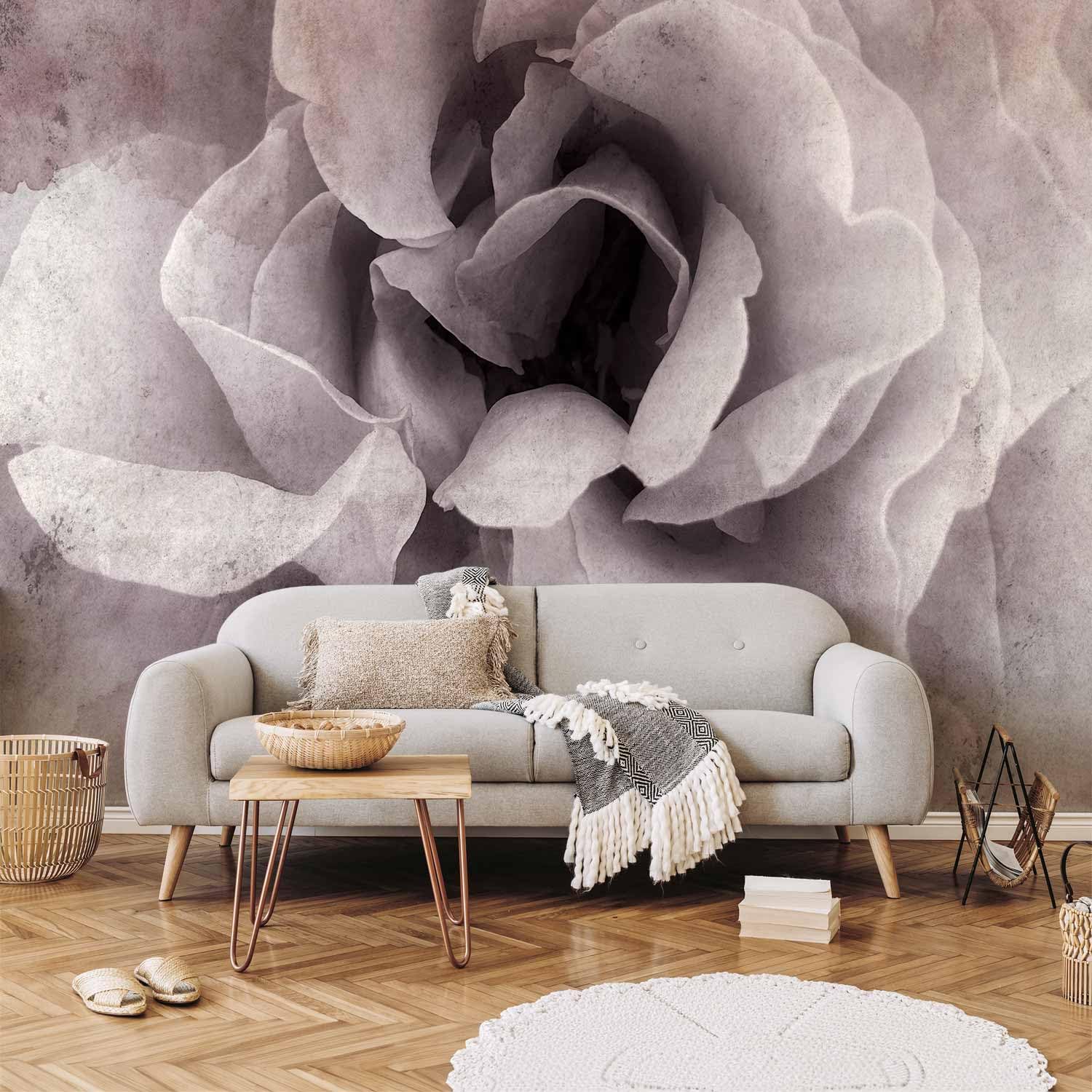 artgeist Wall Mural Abstract 135x101 in - XXL Peel and Stick Self-Adhesive Wallpaper Removable Large Sticker Foil Wall Decor Print Picture Image Design Nature Flowers Like Painted b-C-0802-a-a
