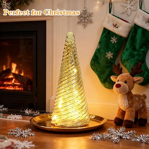 Miniatura 7 de Luces solares para exteriores del árbol de Navidad, luces de vidrio agrietado para jardín, exterior, decoraciones LED decorativas de Navidad para