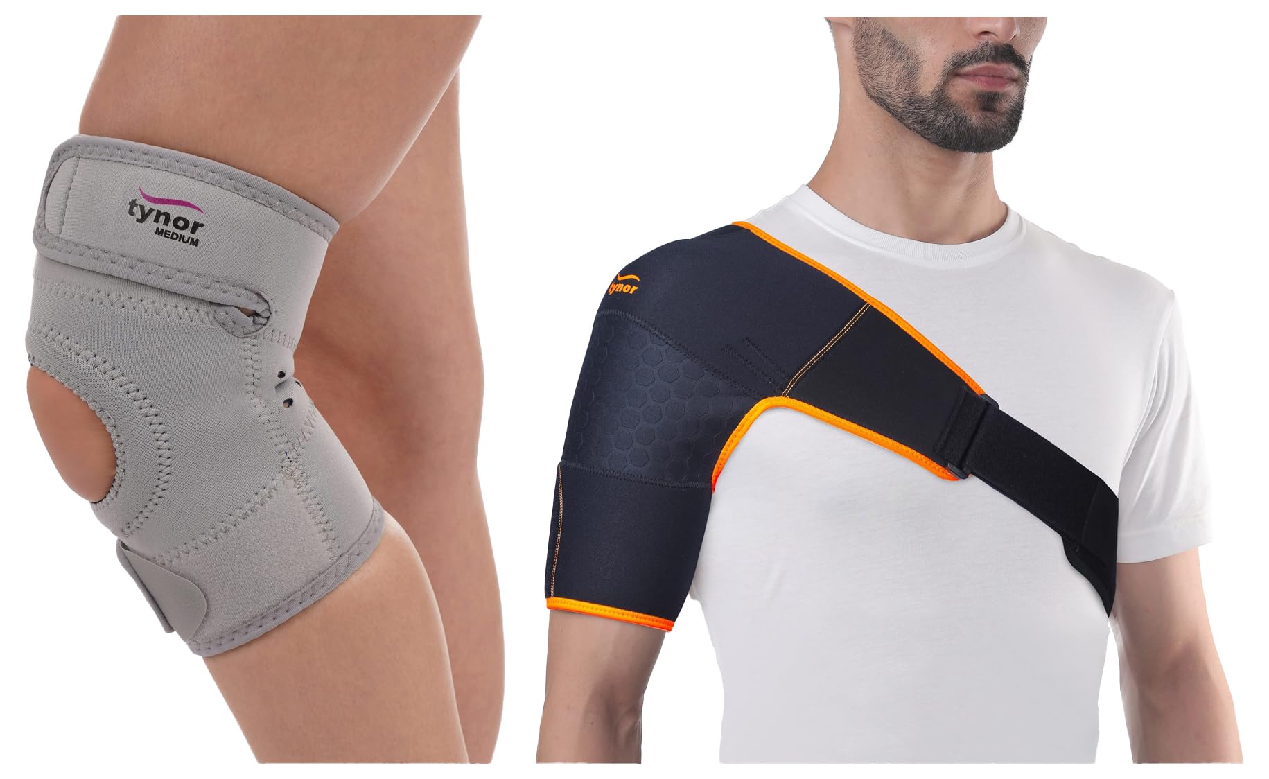 See full amazon price history chart for TYNOR Shoulder Support Double Lock (Neo), Black & Orange, Universal, 1 Unit Knee Support Sportif (Neoprene) (M (Pack of 1)) TYNOR Shoulder Support Double Lock (Neo), Black & Orange, Universal, 1 Unit Knee Support Sportif (Neoprene) (M (Pack of 1)) (B0CDD9Z9M6) Amazon Price History, Amazon Price Tracker